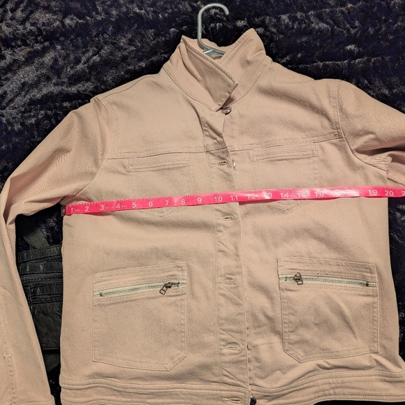 Ladies Tribal Jean Jacket - beige in color - Picture 7 of 7